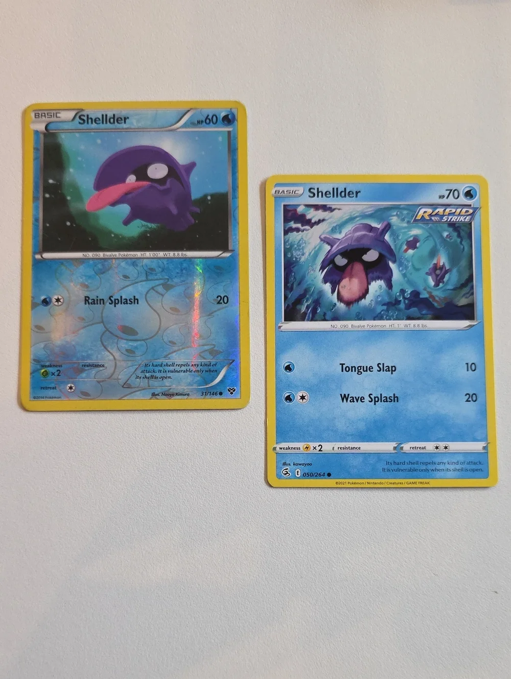 Pokemon Shellder Card - Picture 1 of 5